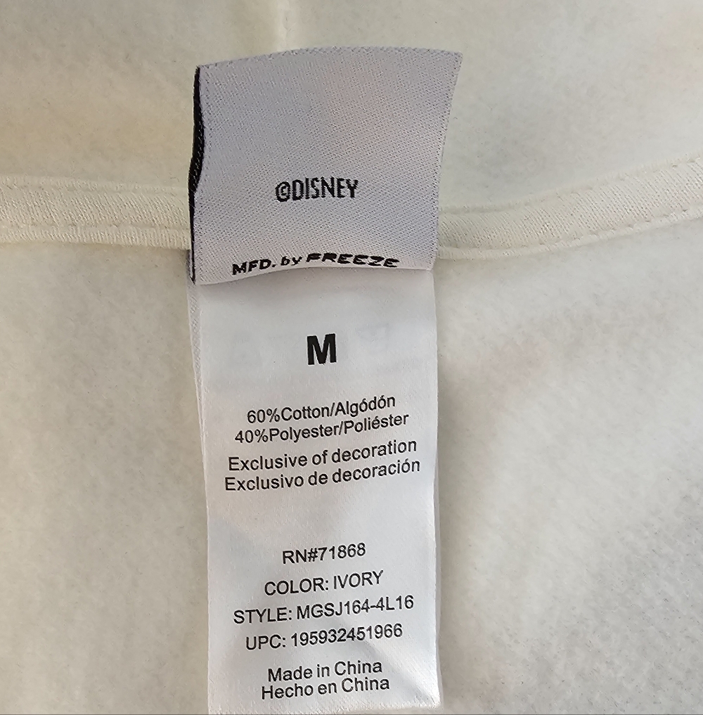 NWT Disney Nightmare Before Christmas Womens Hoodie Fleece Full Zip Size M - Picture 9 of 9